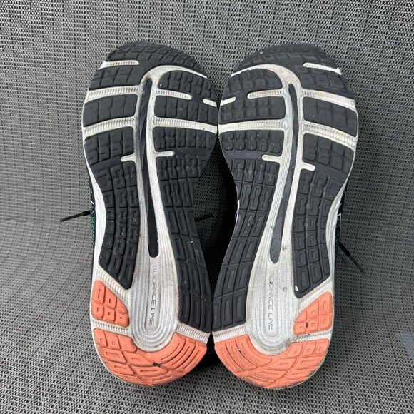 Asics Gel-Cumulus 12 Mens Size 12 Black & Green Running Shoes Rubber Sole - Picture 7 of 8